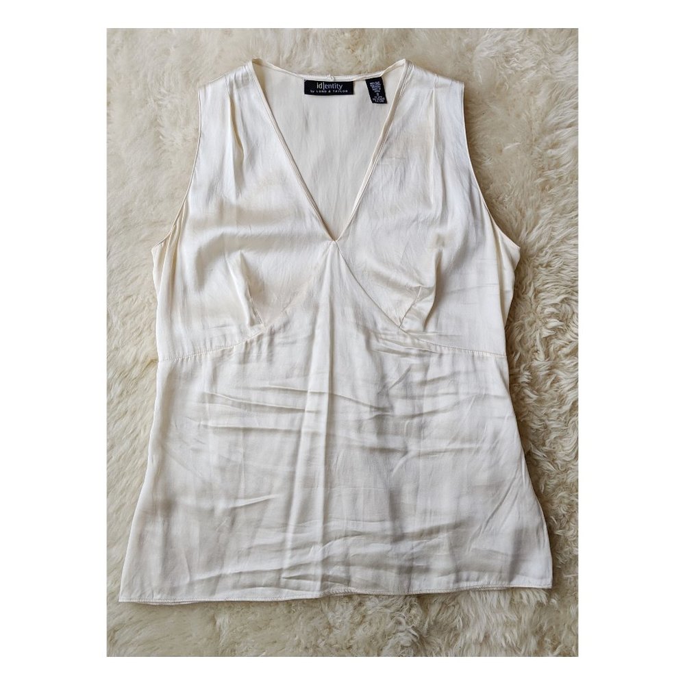 Lord & Taylor Vintage white silk blouse